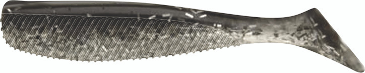 Vudu - Quiver Shad W/jighead - 3in 6pk Silver Mullet - E-VQSJ30-02