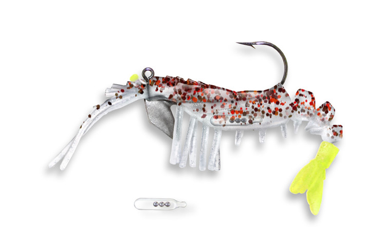 Vudu - Vudu Rattler Shrimp - 3.5in 1/4oz 2pk Cj Pep/c - E-VS35R-14-30