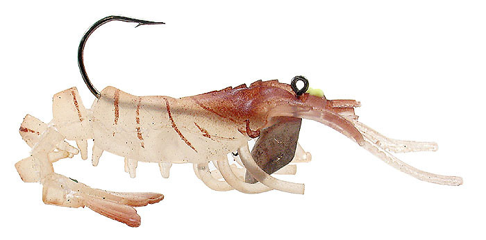 Vudu - Vudu Shrimp - 4in 1/4oz 2pk Brown - E-VS40 14-02