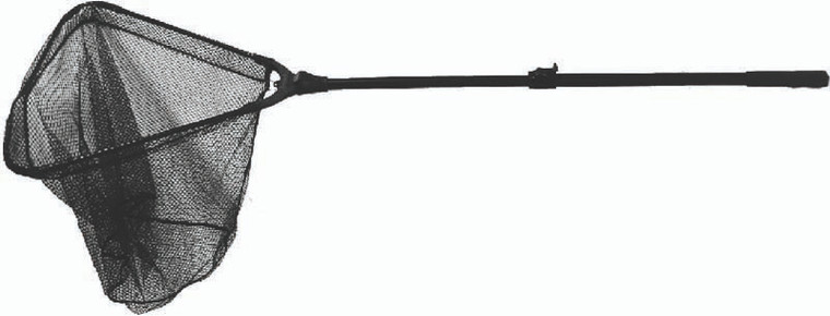 Frabill - Kwik Stow Folding Net - 18x16in Tele 20in-30in - 3607