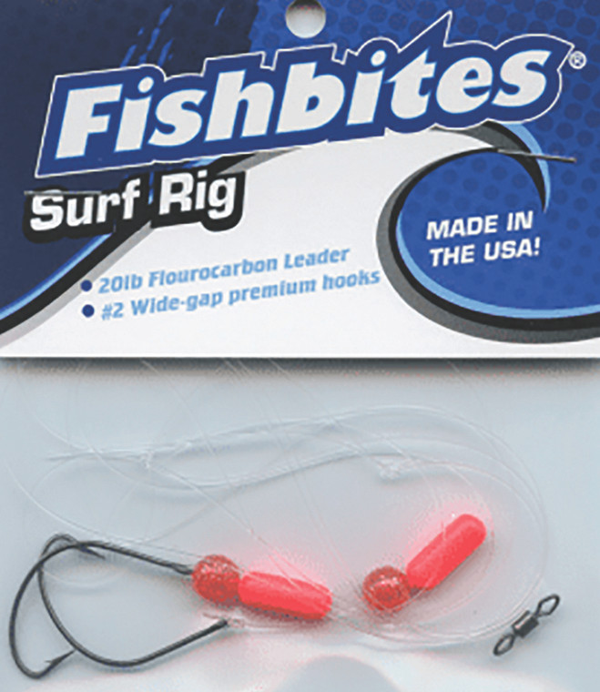 Fishbites - Floating Surf Pompano Rig - Circle Orange - 455