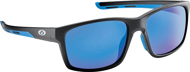 Flying Fisherman - Plrzd Freeline Sunglass - Matte Black/blue Mirror - 7706BSB