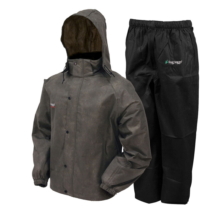 Frogg Toggs - All Sports Rain Suit - Stone Jacket/blk Pants - AS1310-105XL