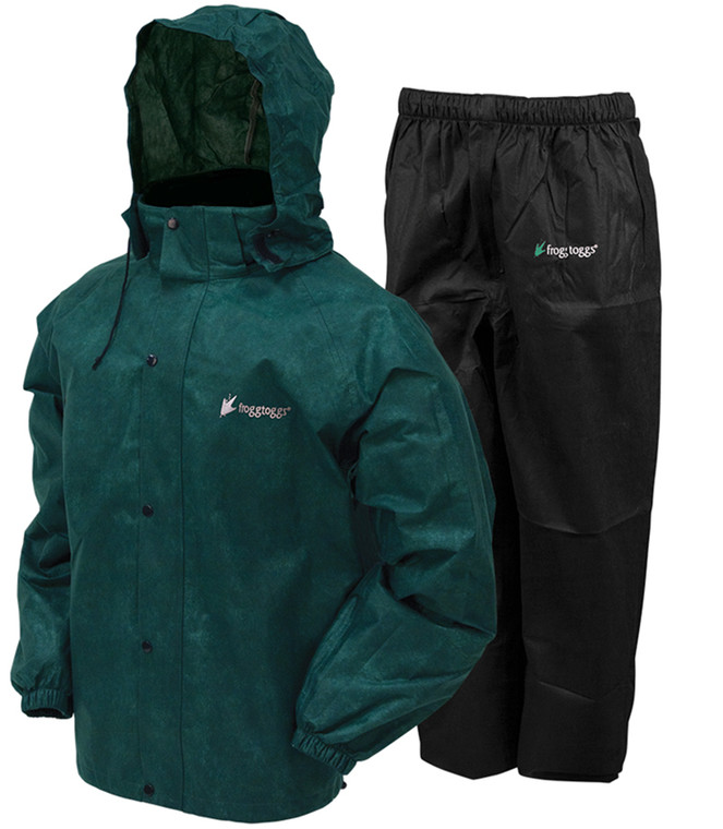 Frogg Toggs - All Sports Rain Suit - Dk Grn Jacket/blk Pants - AS1310-1093X Frogg Toggs - All Sports Rain Suit - Dk Grn Jacket/blk Pants - AS1310-1093X