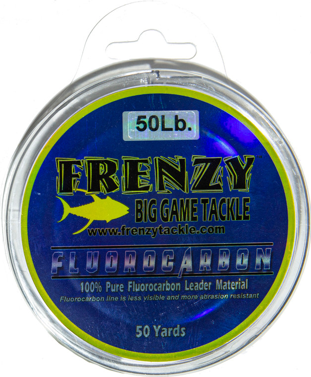 Frenzy Big Game - Fluorocarbon Leader - 50yd 50lb Clear - CL5050