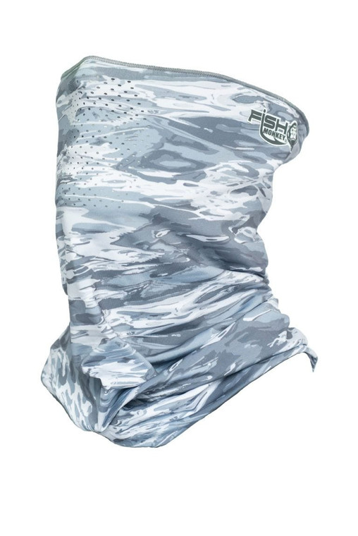 Fish Monkey - Face Guard Upf50+ - Grey Water Camo - FM40-GREYWTRCAM