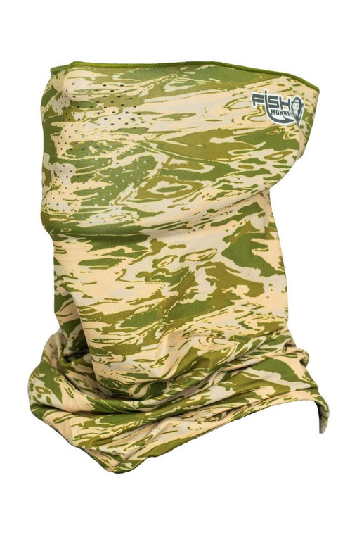 Fish Monkey - Face Guard Upf50+ - Green Water Camo - FM40-GRWTRCAM