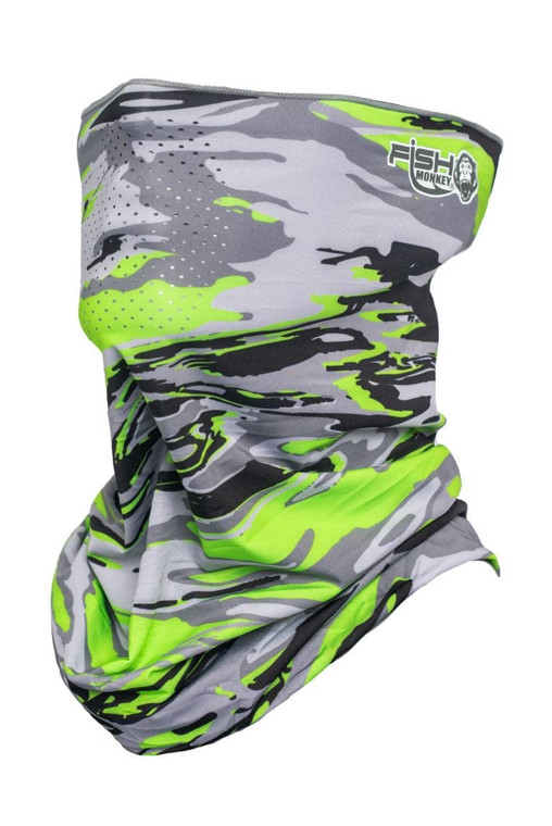 Fish Monkey - Face Guard Upf50+ - Voodoo Swamp Green - FM40-VSG