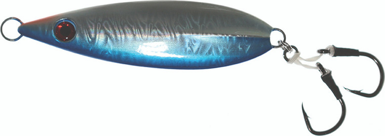 Frenzy Big Game - Angry Flutter Jig-rigged - 9oz W/2 Assist Blue - TAFJ-B09