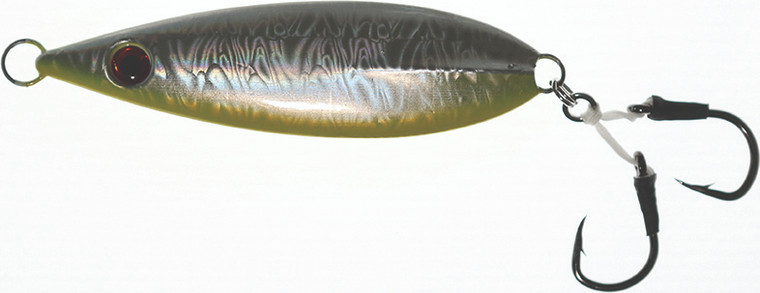 Frenzy Big Game - Angry Flutter Jig-rigged - 5.75oz W/2 Assist Glow - TAFJ-L575