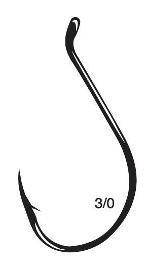Gamakatsu - Octopus Offset Hook - Black 3/0 6pk - 2413