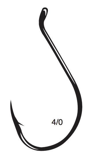 Gamakatsu - Octopus Offset Hook - Black 4/0 6pk - 2414