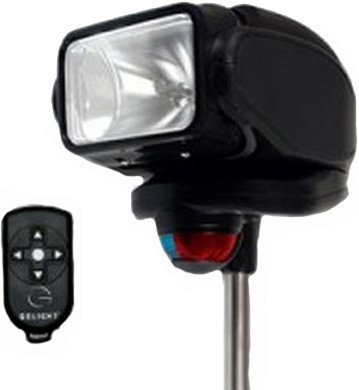 Golight - Gobee Search/navig Light - Black Stanchion Mount - 2151