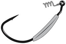 Gamakatsu - Weighted Superline Hook - W/spring 6/0 1/4oz 4pk - 296416-1/4