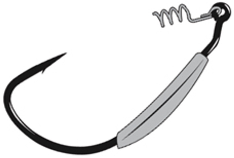 Gamakatsu - Weighted Superline Hook - W/spring 7/0 3/8oz 4pk - 296417-3/8