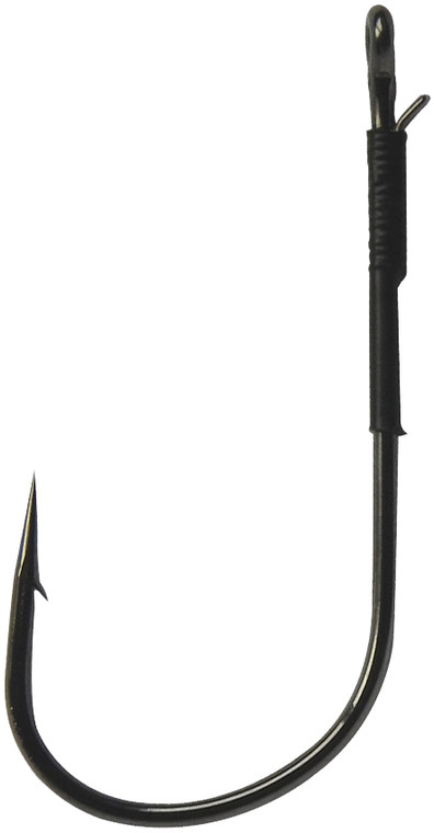 Gamakatsu - Super H-cover Worm Hook - Black W/wire 3/0 4pk - 310413