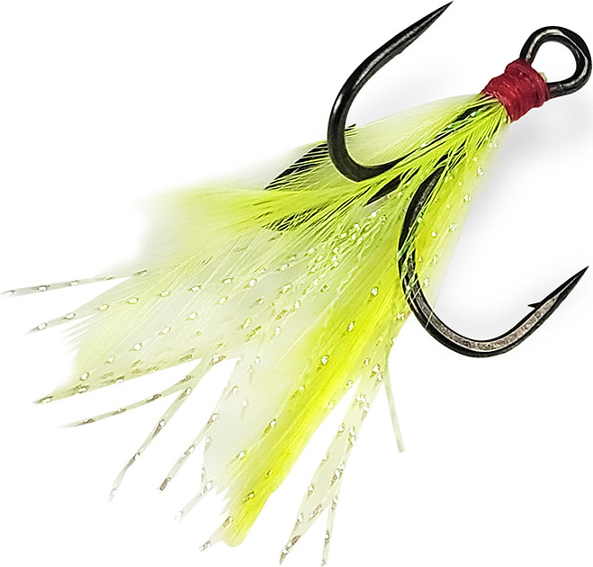 Gamakatsu - G-finesse Dressed Treble - Nano Sz2 Chart/tined 2pk - 417209-CT