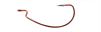 Gamakatsu - X-wide Offset Worm Hook - Red Ewg 4/0 5pk - 58314