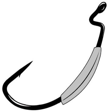 Gamakatsu - Wghtd Wg Superline Hook - W/spring 4/0 1/16oz 4pk - 74414-1/16