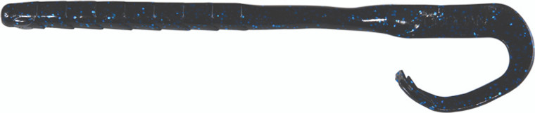 Googan - Mondo Worm - 7.25in 7bg Black/blue Flk - GMW-725-BLB
