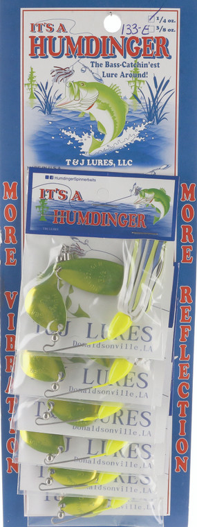 Humdinger - Spinner Bait-colo/will - 1/4oz Grn-blue/chart/wht - 133E