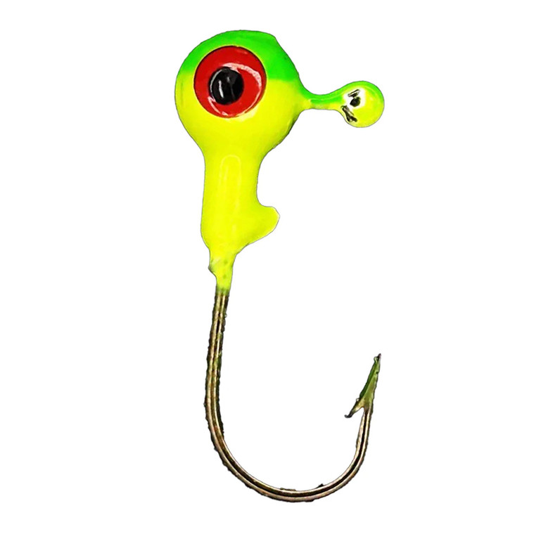 Head Hunter - Round Jig Head - 1/24oz 10pk Chat/flo Grn - BH24B-21-10 Head Hunter - Round Jig Head - 1/24oz 10pk Chat/flo Grn - BH24B-21-10