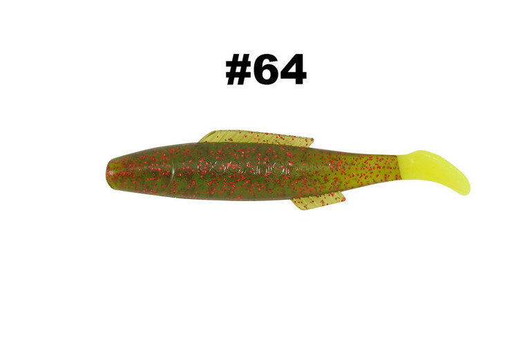 H & H - Cocahoe Minnow Tail - 3in 10pk Avoc/red Glt/ct - CMR10-64