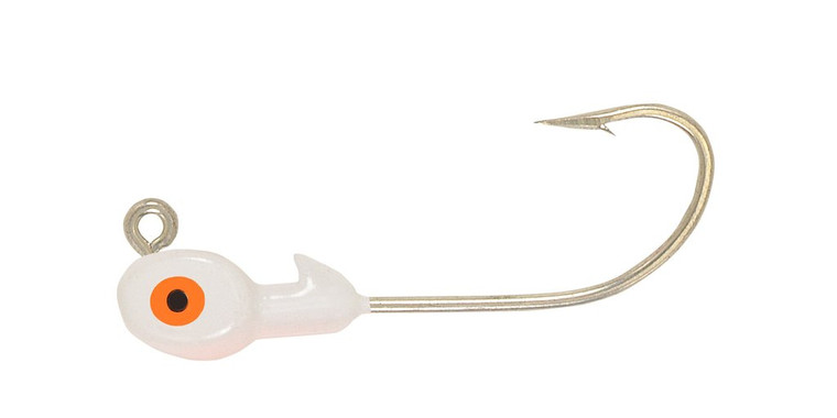 H & H - Grub Jig Head - 3/8oz 10pk White - D3810-02