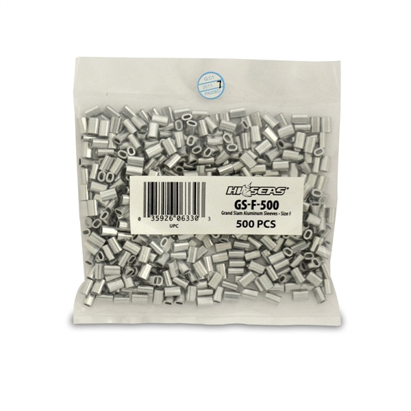 HI-Seas - Grand Slam Alum Sleeve - 1.5mm 150# Mono 50pk - GS-F-50
