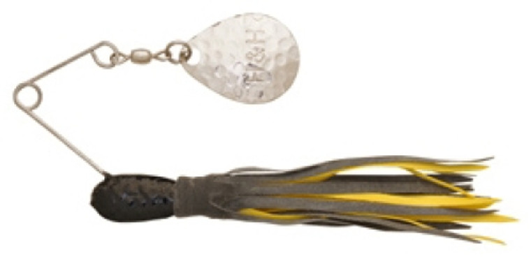 H & H - Single Spinner - 3/8oz Yel-black/yellow - IHHSS110-07