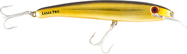 Halco - Laser Pro 160 Dd Troll - 6.3in 1oz Chr Gld/blk - LP160DH51