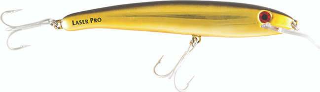 Halco - Laser Pro 160 Xdd Troll - 6.3in 1oz Chr Gld/blk - LP160XDDH51