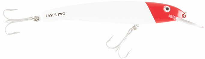 Halco - Laser Pro 190 Xdd Troll - 7.2in 1.6oz White/red H - LP190XDDH53