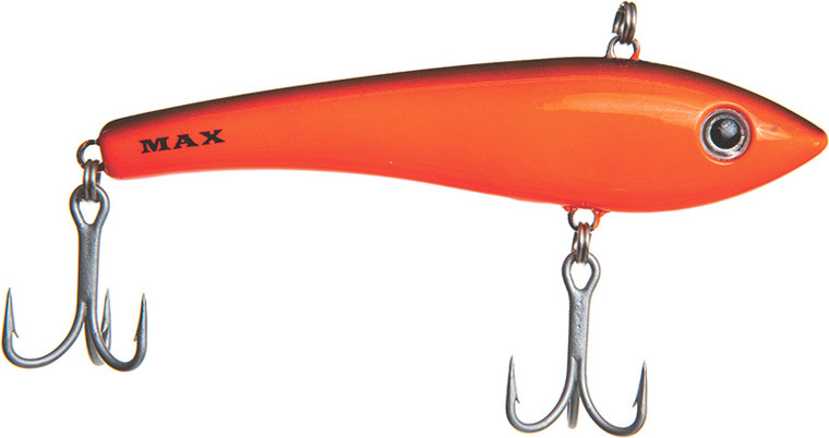 Halco - Max 110 Cast/troll Bait - 4.3in 1oz Orange/black - MAX1101006