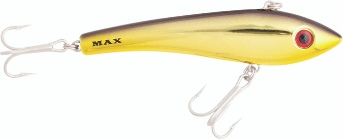 Halco - Max 110 Cast/troll Bait - 4.3in 1oz Gold/black Bk - MAX110H51