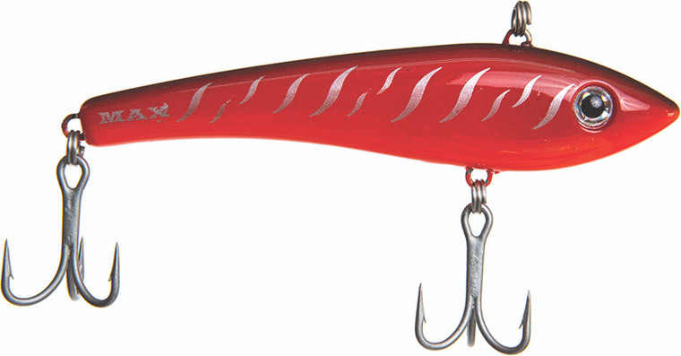 Halco - Max 110 Cast/troll Bait - 4.3in 1oz Red Tiger - MAX110R18