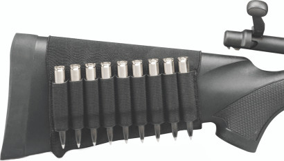 Hunters Specialties - Buttstock Shell Holder - Rifle Black -