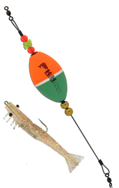 H & H - Titanium Tko Float Rig - Oval 1/4oz Shrimp - TKOFR-O-37