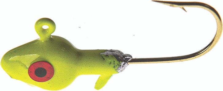 JENNY'S JIGS - Crappie Jighead - 1/32oz 4pk Chart/red Eye - CJ03 1/32