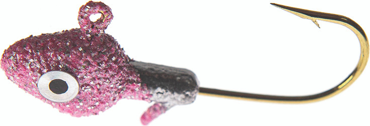 JENNY'S JIGS - Crappie Jighead - 1/16oz 4pk Pk Gl/slv Eye - CJ052 1/16