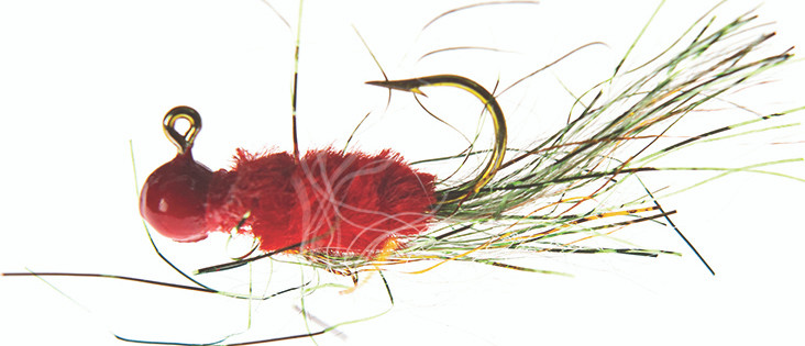 JENNY'S JIGS - Crappie Jig - 1/32oz 2pk Red/red/gold - JJ019T 1/32
