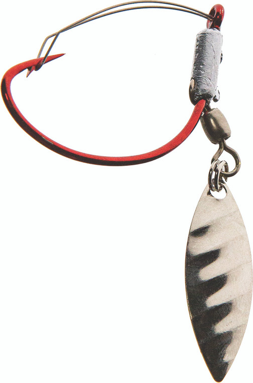 JENNY'S JIGS - Wacky Spin Hook - 2pk Red - WSR