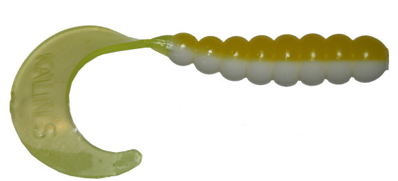 Kalins - Triple Threat Grub - 2in 10pk Acid Rain - 2TG10-868