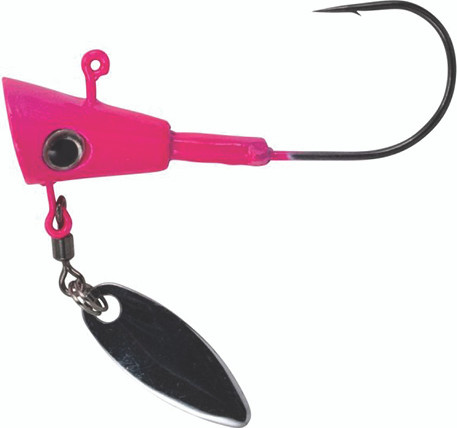 Leland - Fin Spin Jighead - 1/16oz 3pk Pink - 17410