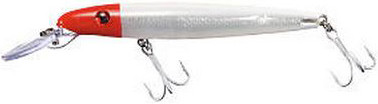 Mirrolure - Big Game 25+ Troll Bait - 7in 2.18oz White/red Hd - 111MR-11