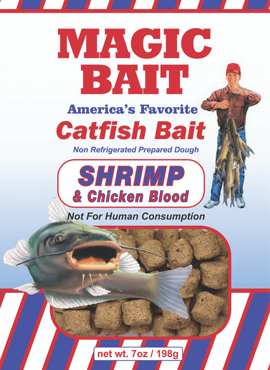 Magic Bait - Catfish Bait - 7oz Shrimp/chicken Blood - 17-12-7