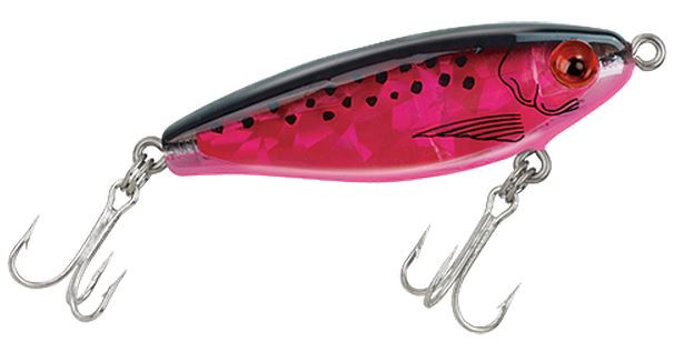 Mirrolure - Mirrodine Bg Susp Twitch - 2.5in 3/8oz Black/pink - 17MR-909SBG