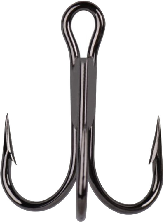 Mustad - Treble Hook - Black Nickel 4x Sz6 25bx - 3599C-BN-6-25
