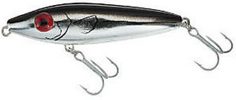 Mirrolure - She Pup Surface Walker - 3.5in 9/16oz Chrome/blk - 75MR-CRBK