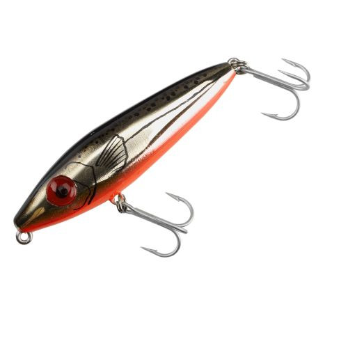 Mirrolure - She Pup Surface Walker - 3.5in 9/16oz Gld Chr/org - 75MR-GCRBO